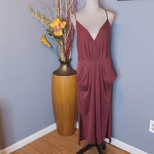 BCBGENERATION Spaghetti Strap Keyhole Back Dress Size Medium NWT